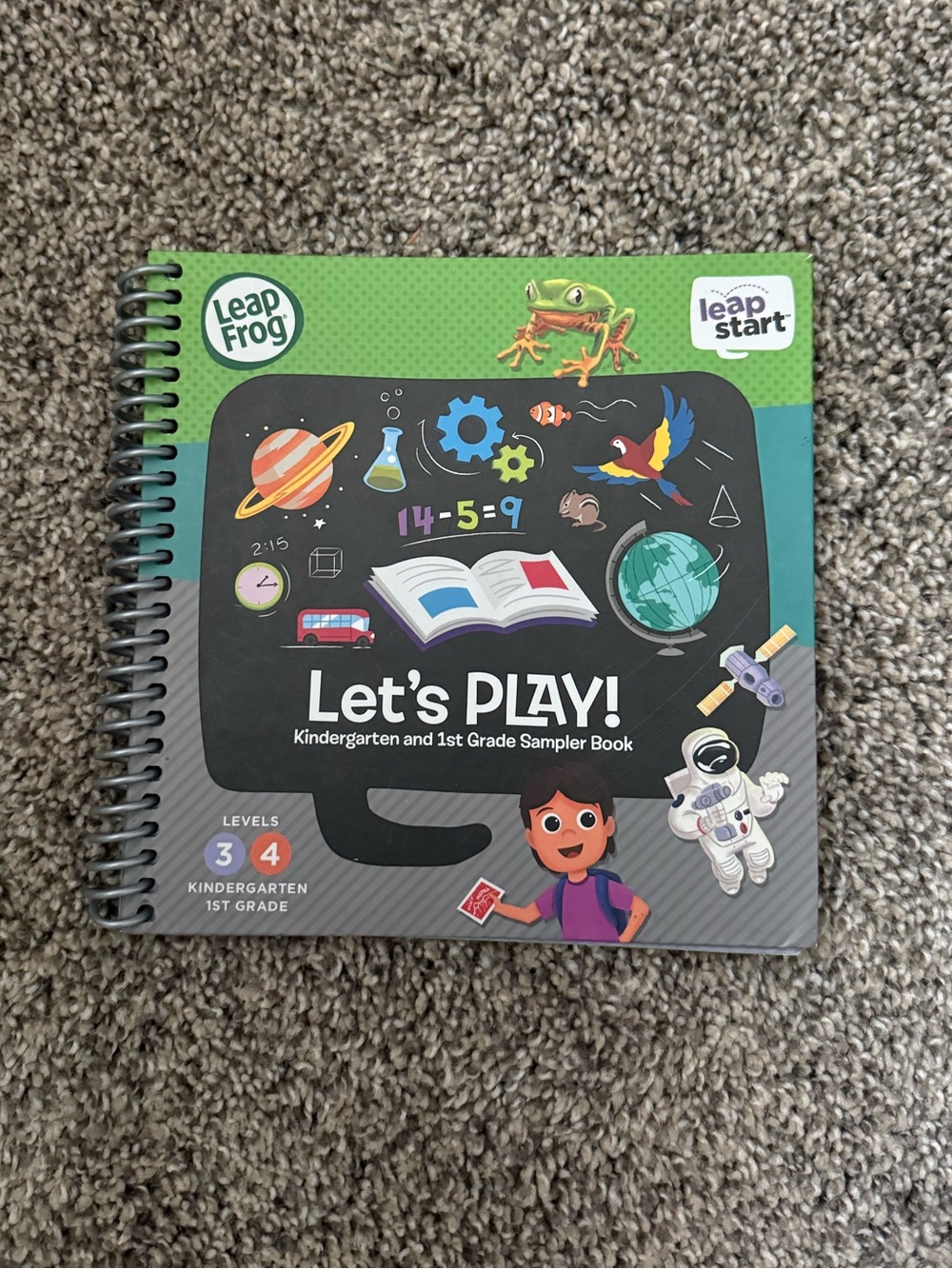 LeapFrog Let's Play! Kindergarten & 1st Grade Sampler Book - Green/Black